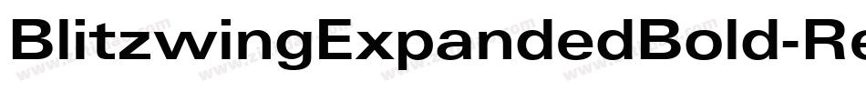 BlitzwingExpandedBold-ReA3字体转换