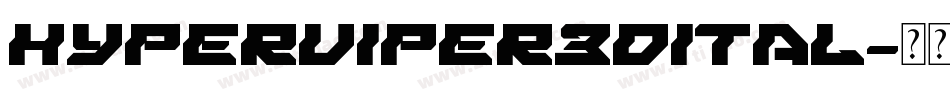 hyperviper3dital字体转换