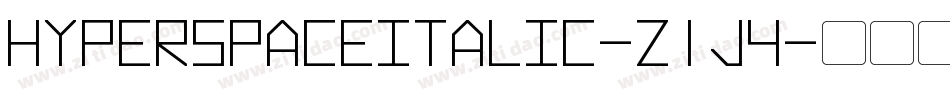 HyperspaceItalic-z1j4字体转换