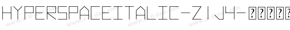 HyperspaceItalic-z1j4字体转换