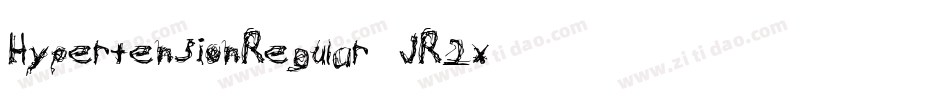 HypertensionRegular-JR2x字体转换 HypertensionRegular-JR2x字体转换