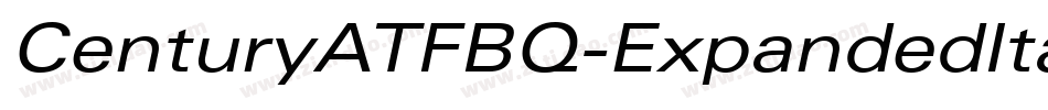 CenturyATFBQ-ExpandedItalic字体转换