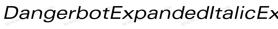 DangerbotExpandedItalicExpandedItalic-edMp字体转换