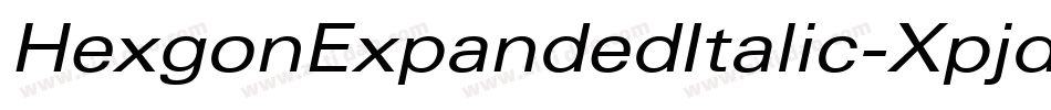 HexgonExpandedItalic-Xpjd字体转换