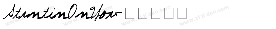 StuntinOnYou字体转换