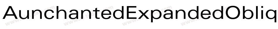 AunchantedExpandedOblique-8aag字体转换