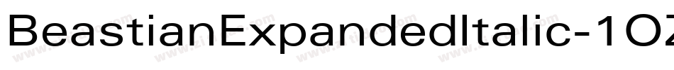 BeastianExpandedItalic-1OZM字体转换