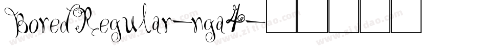 BoredRegular-nga4字体转换