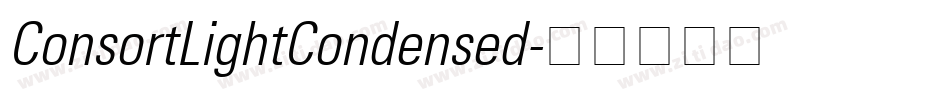 ConsortLightCondensed字体转换