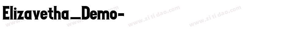 Elizavetha_Demo字体转换
