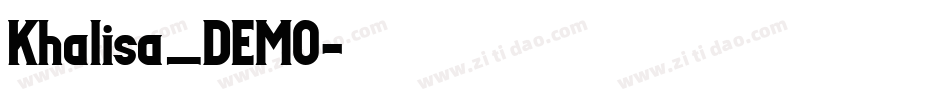 Khalisa_DEMO字体转换