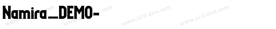Namira_DEMO字体转换