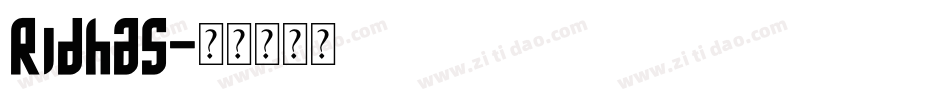 Ridhas字体转换