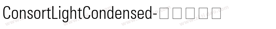 ConsortLightCondensed字体转换