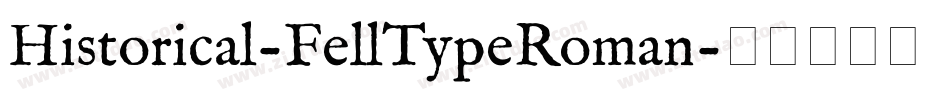 Historical-FellTypeRoman字体转换
