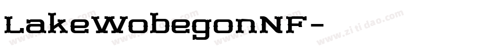 LakeWobegonNF字体转换