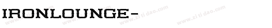 IRONLOUNGE字体转换