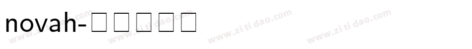 novah字体转换