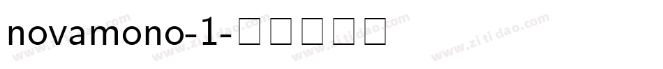 novamono-1字体转换