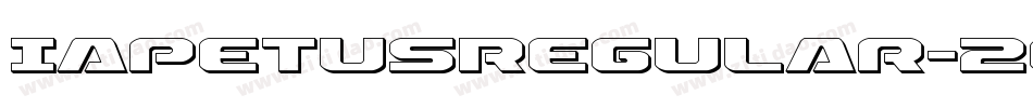 IapetusRegular-2ord字体转换