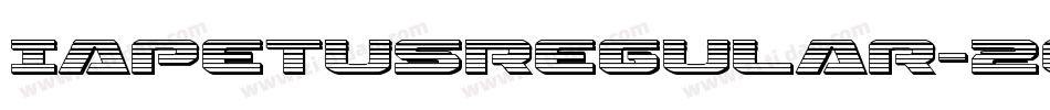 IapetusRegular-2ord字体转换