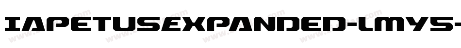 IapetusExpanded-LMy5字体转换