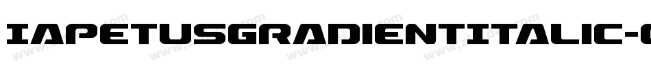 IapetusGradientItalic-o8R4字体转换 IapetusGradientItalic-o8R4字体转换