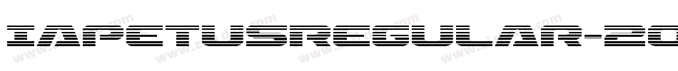 IapetusRegular-2ord字体转换