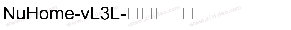 NuHome-vL3L字体转换