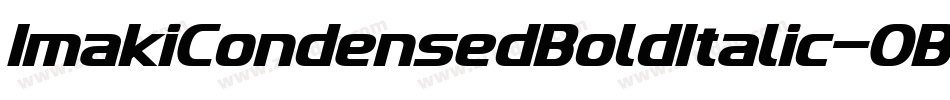 ImakiCondensedBoldItalic-0BE9字体转换