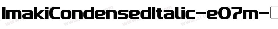 ImakiCondensedItalic-eO7m字体转换