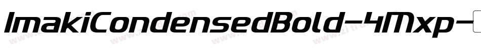 ImakiCondensedBold-4Mxp字体转换