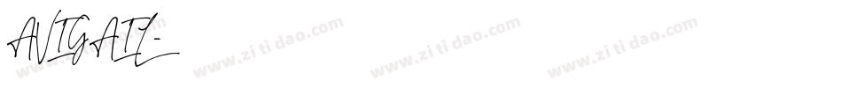 AVIGAIL字体转换
