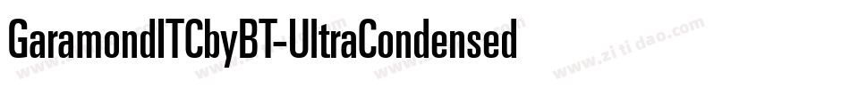 GaramondITCbyBT-UltraCondensed字体转换