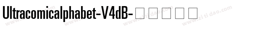 Ultracomicalphabet-V4dB字体转换