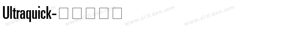 Ultraquick字体转换
