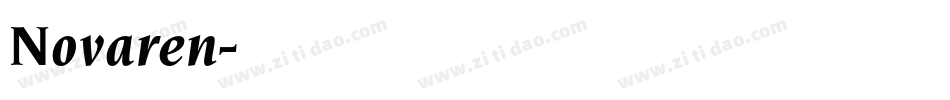 Novaren字体转换