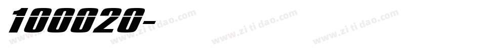 100020字体转换