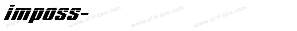 imposs字体转换