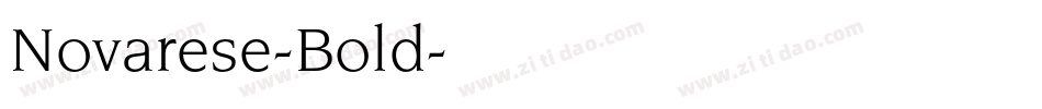 Novarese-Bold字体转换