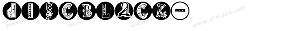 disc_black字体转换