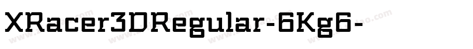 XRacer3DRegular-6Kg6字体转换