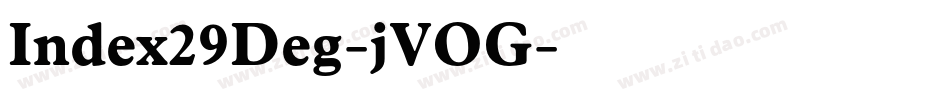 Index29Deg-jVOG字体转换