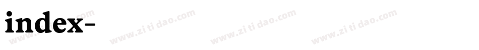 index字体转换