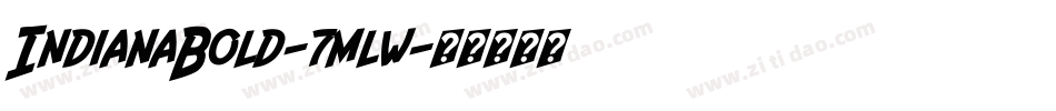 IndianaBold-7mlw字体转换