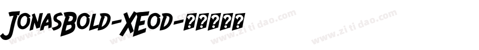JonasBold-XEod字体转换