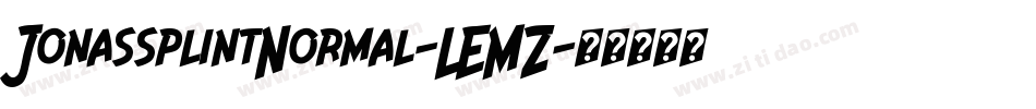 JonassplintNormal-LEMZ字体转换