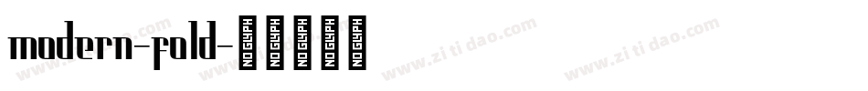 modern-fold字体转换