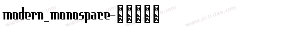 modern_monospace字体转换