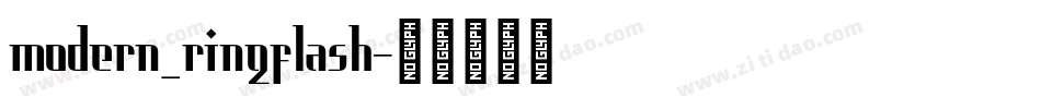 modern_ringflash字体转换
